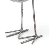 Snipe II 6L x 6W Off-White Resin Bird Ornament W/ Metal Feet by Mercana at Eve Furniture