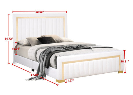 Snooze White Queen Bed by Happy Homes at Eve Furniture