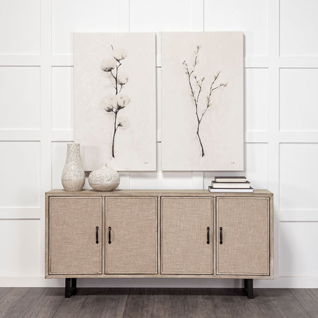 Snow Greetings I by Mercana Studio a Hand Embellished Textured Canvas by Mercana at Eve Furniture