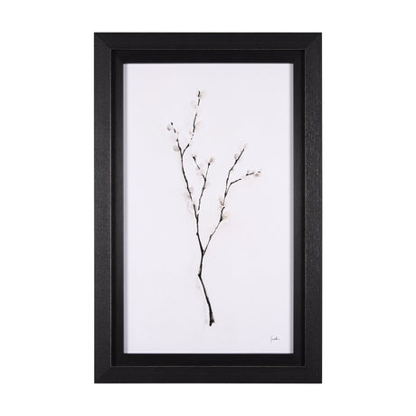 Snow Greetings I by Mercana Studio a Hand Embellished Textured Framed Art Print by Mercana at Eve Furniture