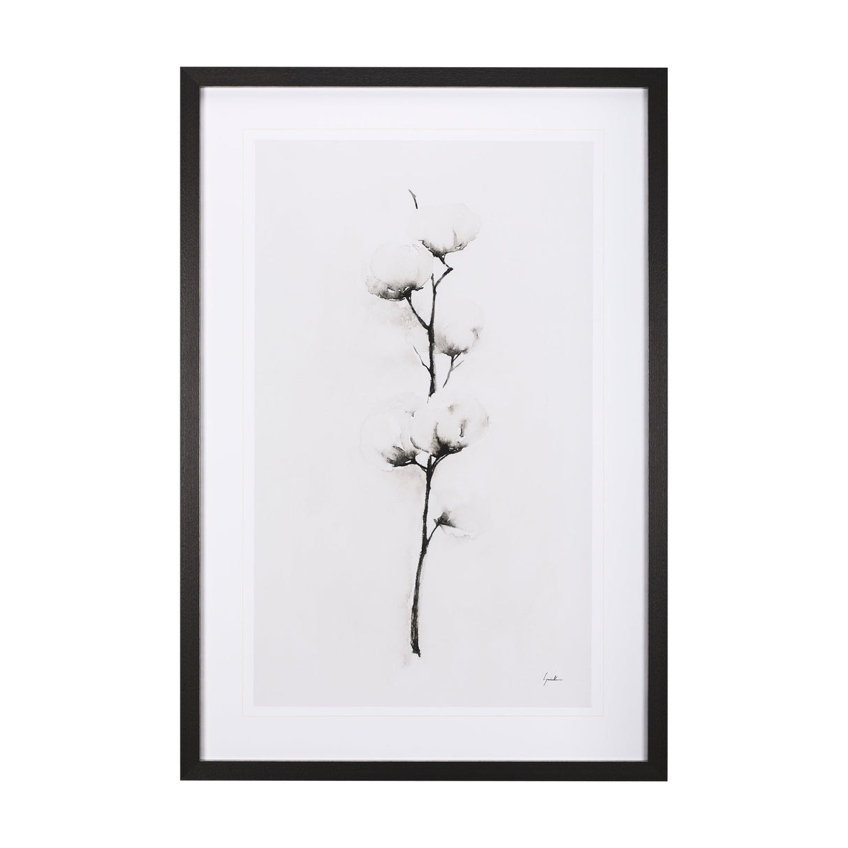 Snow Greetings II by Panpan a Framed Art Print Matted under Glass by Mercana at Eve Furniture