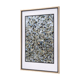 Snowgoose Migration 1 by Gary Blatter Hand Embellished Textured Framed Art Print Matted under Glass by Mercana at Eve Furniture