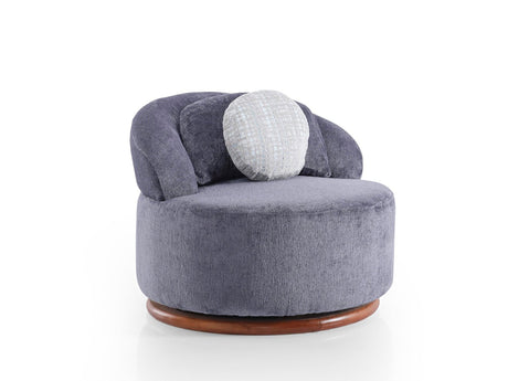 Snowy 3-pieces (Sofa & Loveseat & Swivel Chair) Livingroom Set Anthracite by Furnia at Eve Furniture