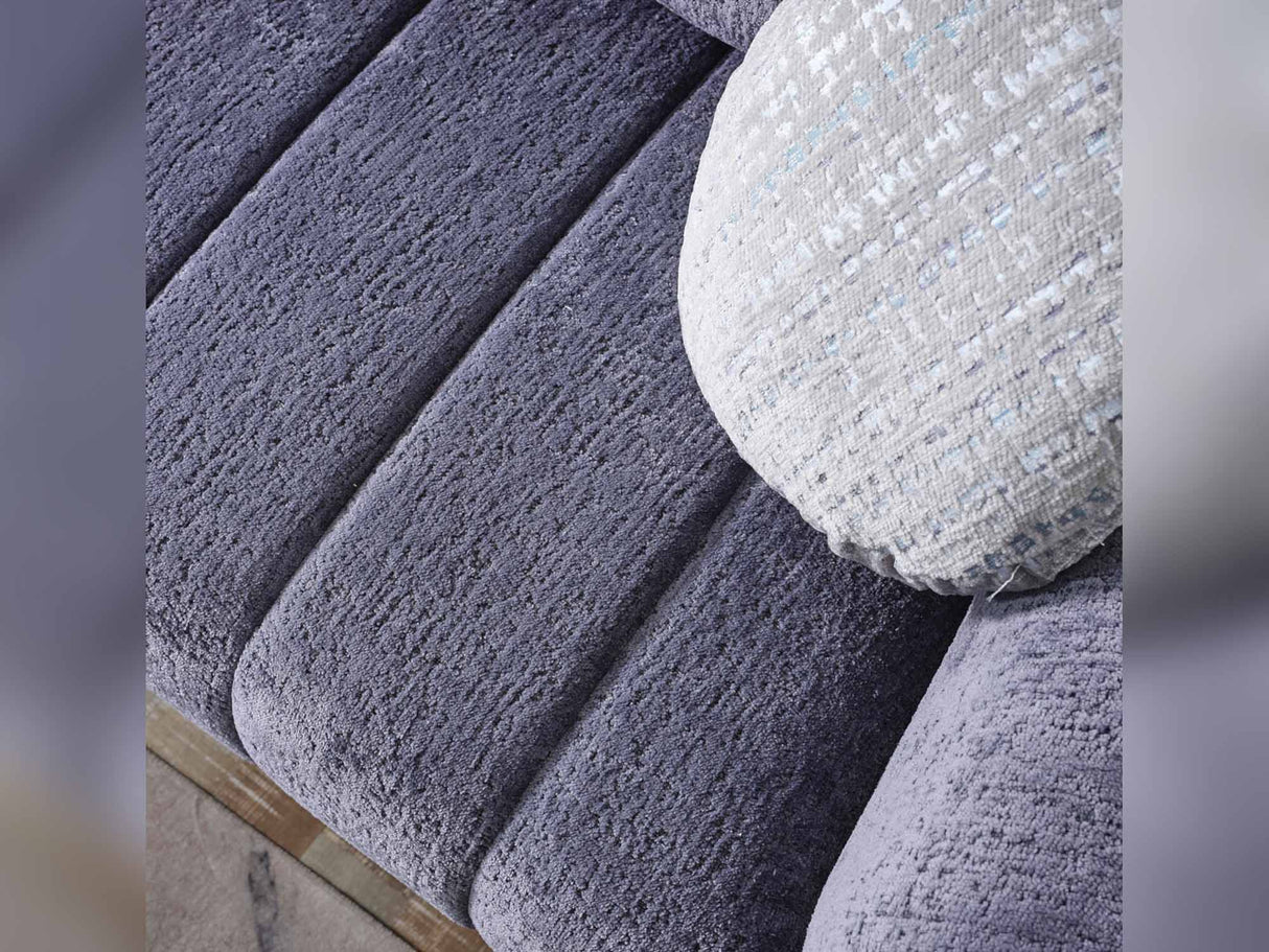 Snowy 3-pieces (Sofa & Loveseat & Swivel Chair) Livingroom Set Anthracite by Furnia at Eve Furniture