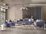 Snowy 3-pieces (Sofa & Loveseat & Swivel Chair) Livingroom Set Anthracite by Furnia at Eve Furniture