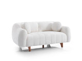 Snowy 3-pieces (Sofa & Loveseat & Swivel Chair) Livingroom Set in Cream by Furnia at Eve Furniture