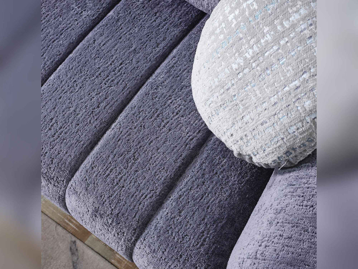 Snowy Anthracite Stationary Sofa by Furnia at Eve Furniture