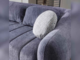 Snowy Anthracite Stationary Sofa by Furnia at Eve Furniture
