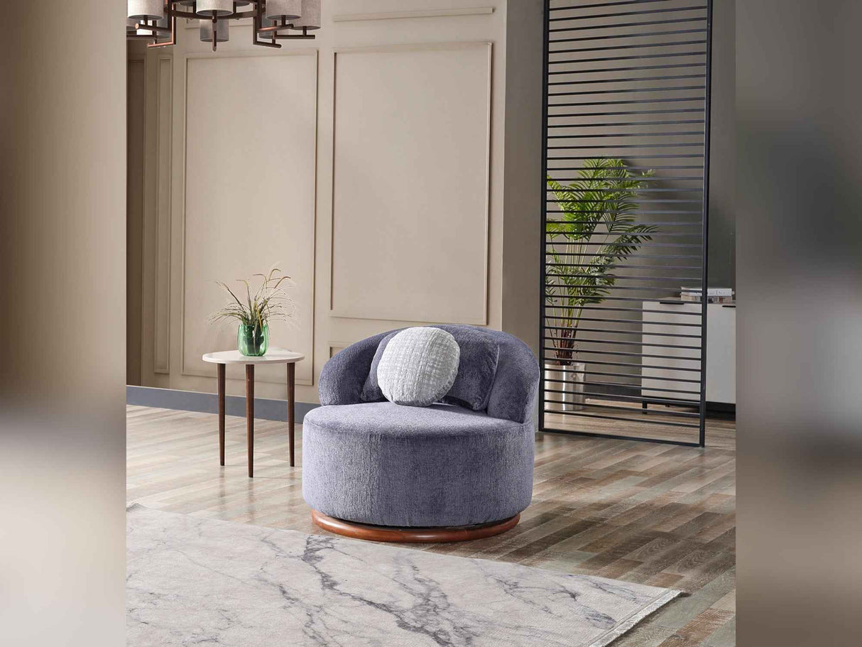 Snowy Chair Anthracite by Furnia at Eve Furniture
