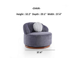 Snowy Chair Anthracite by Furnia at Eve Furniture