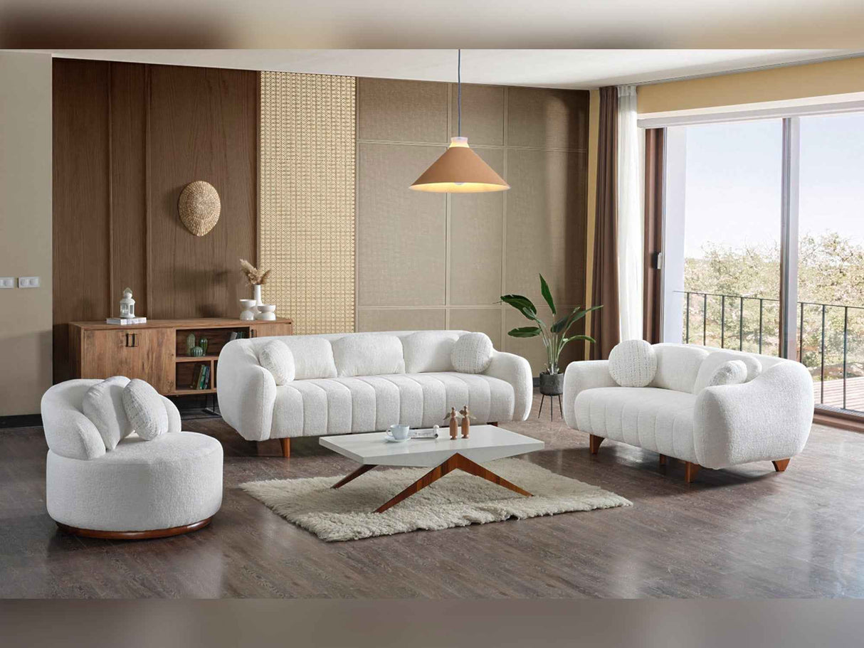 Snowy Chair Cream by Furnia at Eve Furniture