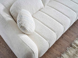 Snowy Cream Stationary Sofa by Furnia at Eve Furniture