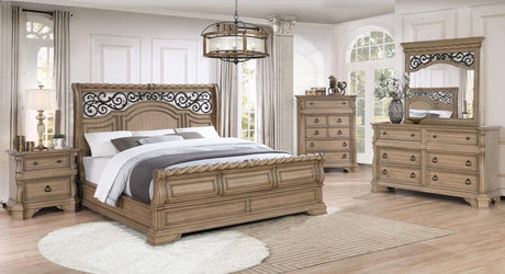 Snuggle Light Brown 5-Piece Bedroom Set by Happy Homes at Eve Furniture