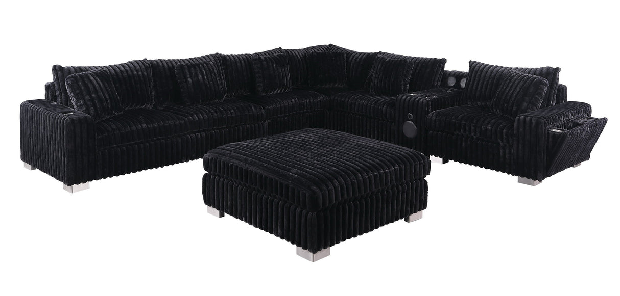 Snuggle Station Black Sectional by New Era Innovations at Eve Furniture