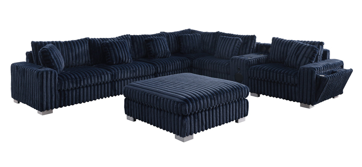 Snuggle Station Blue Sectional by New Era Innovations at Eve Furniture