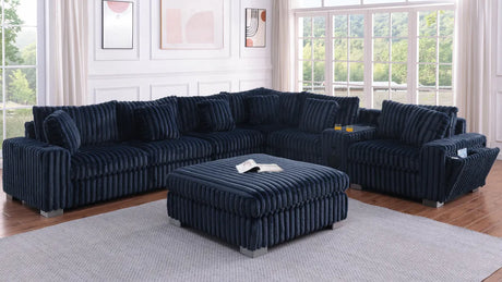 Snuggle Station Blue Sectional by New Era Innovations at Eve Furniture