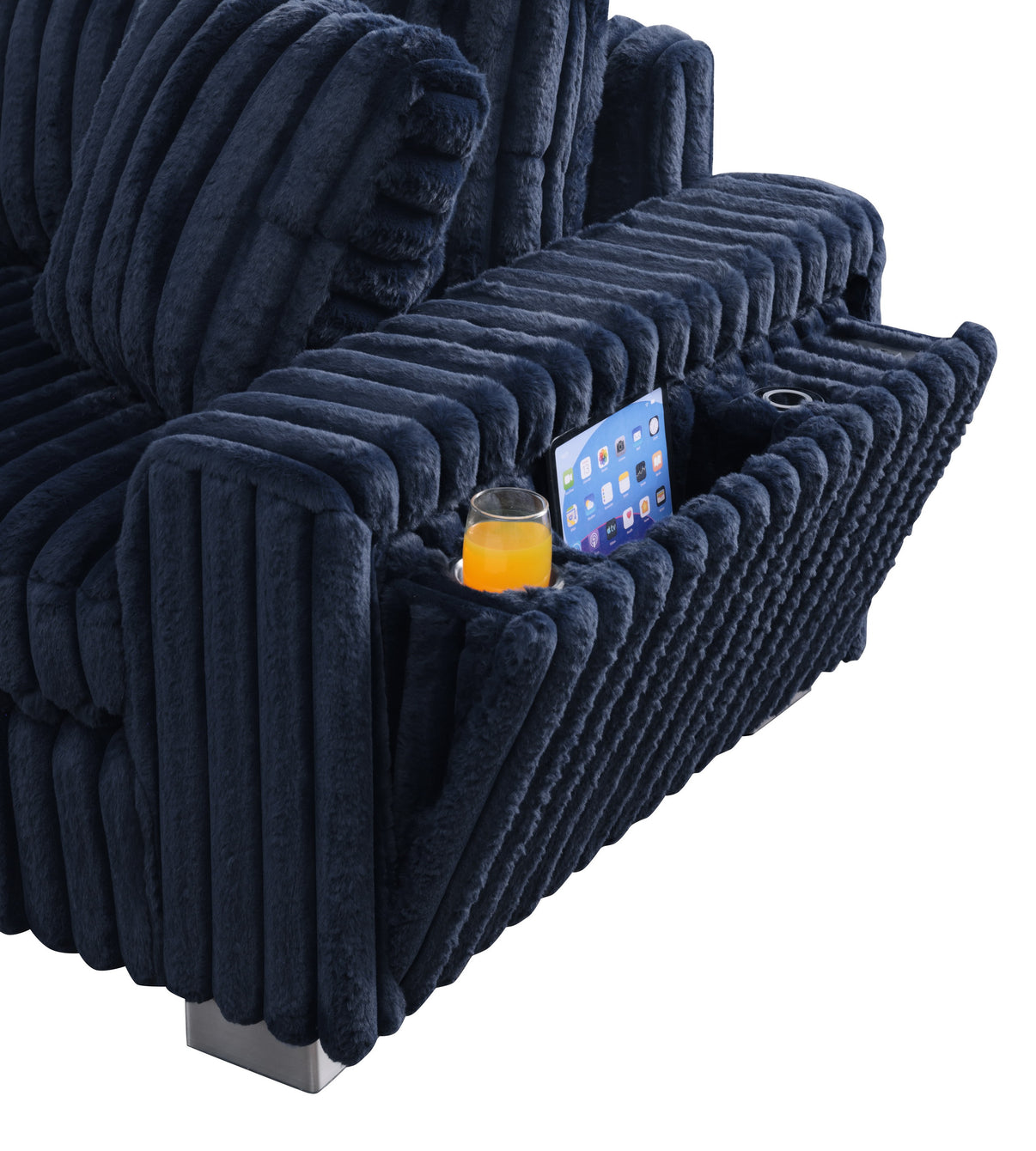 Snuggle Station Blue Sectional by New Era Innovations at Eve Furniture