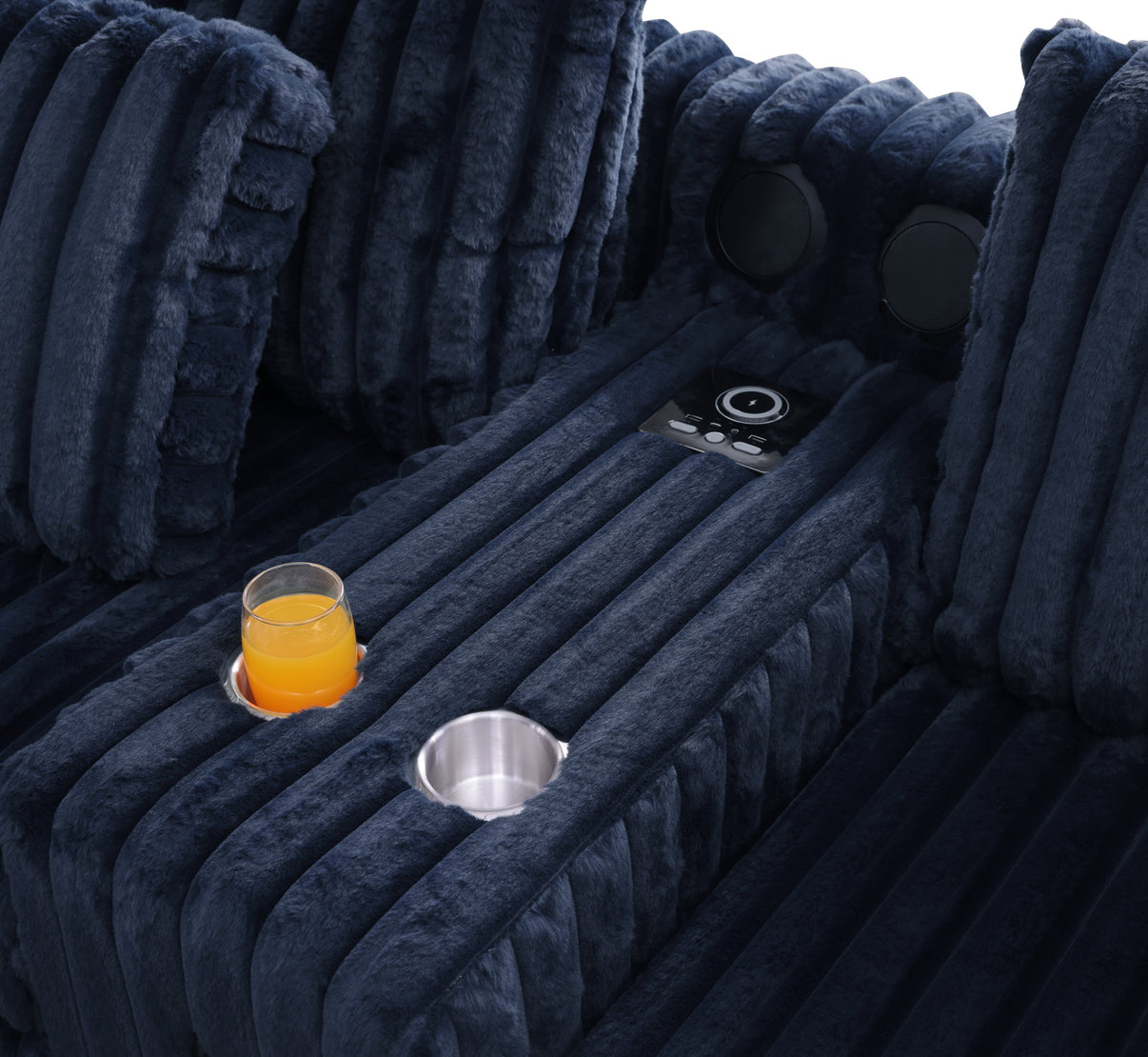 Snuggle Station Blue Sectional by New Era Innovations at Eve Furniture