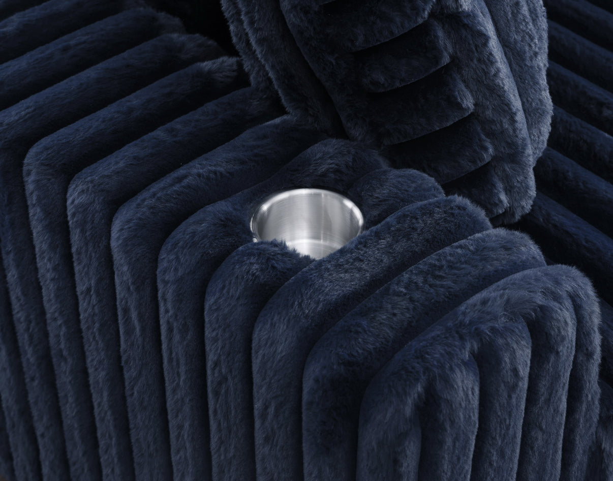 Snuggle Station Blue Sectional by New Era Innovations at Eve Furniture