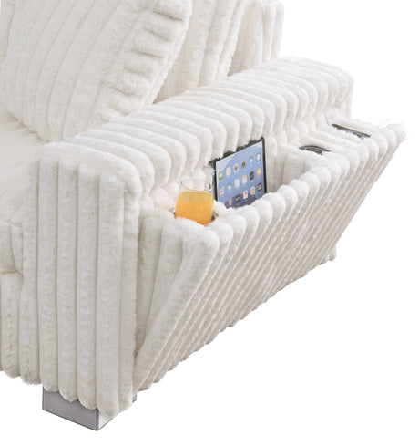Snuggle Station Cream Sectional by New Era Innovations at Eve Furniture