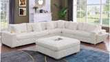 Snuggle Station Cream Sectional by New Era Innovations at Eve Furniture