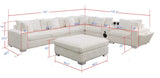 Snuggle Station Cream Sectional by New Era Innovations at Eve Furniture