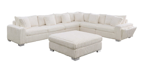 Snuggle Station Cream Sectional by New Era Innovations at Eve Furniture