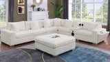 Snuggle Station Cream Sectional by New Era Innovations at Eve Furniture