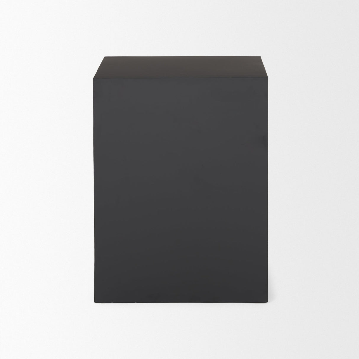 Sobi Matte Black Square Metal Side Table by Mercana at Eve Furniture