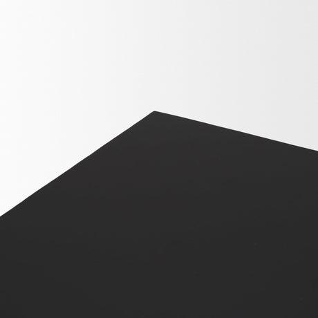 Sobi Matte Black Square Metal Side Table by Mercana at Eve Furniture
