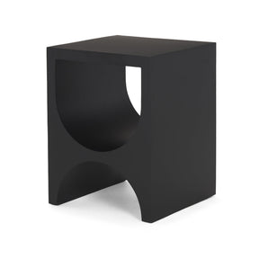 Sobi Matte Black Square Metal Side Table by Mercana at Eve Furniture