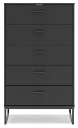 Socalle Black Chest of Drawers by Ashley at Eve Furniture