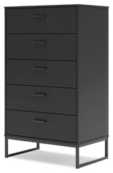 Socalle Black Chest of Drawers by Ashley at Eve Furniture