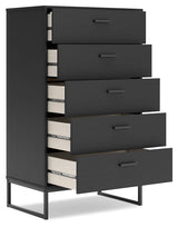 Socalle Black Chest of Drawers