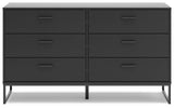 Socalle Black Dresser by Ashley at Eve Furniture