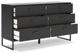 Socalle Black Dresser by Ashley at Eve Furniture