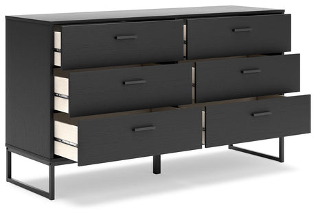 Socalle Black Dresser by Ashley at Eve Furniture