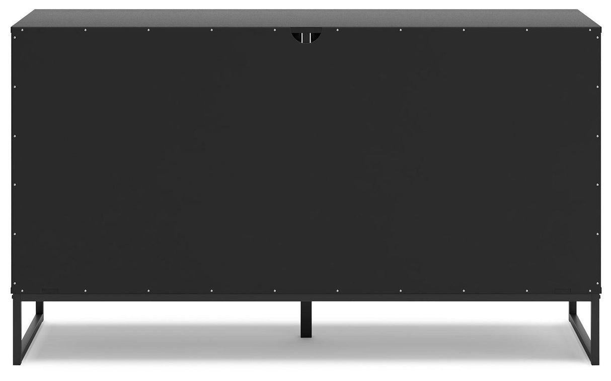 Socalle Black Dresser by Ashley at Eve Furniture