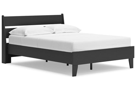 Socalle Black Full Panel Platform Bed by Ashley at Eve Furniture