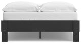Socalle Black Full Platform Base Bed by Ashley at Eve Furniture