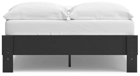 Socalle Black Full Platform Base Bed by Ashley at Eve Furniture