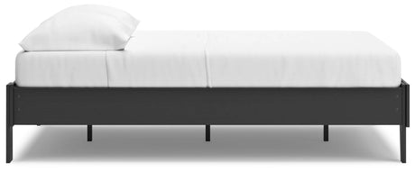 Socalle Black Full Platform Base Bed by Ashley at Eve Furniture