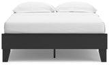 Socalle Black Full Platform Base Bed by Ashley at Eve Furniture
