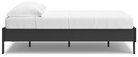 Socalle Black Full Platform Base Bed by Ashley at Eve Furniture