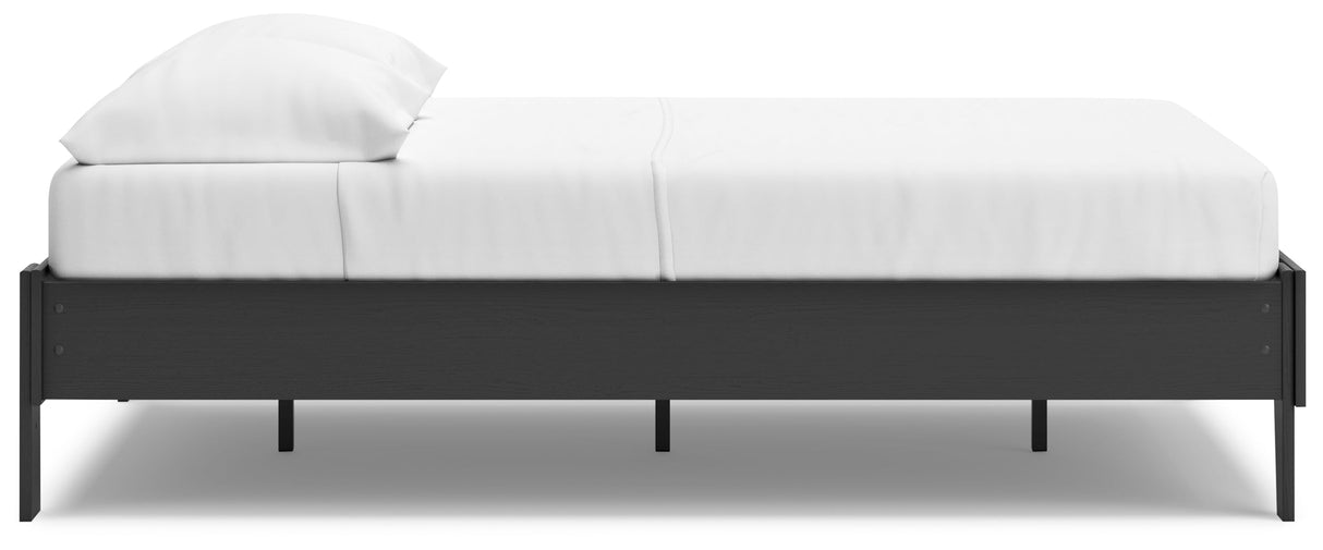 Socalle Black Full Platform Bed