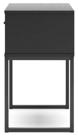 Socalle Black Nightstand by Ashley at Eve Furniture