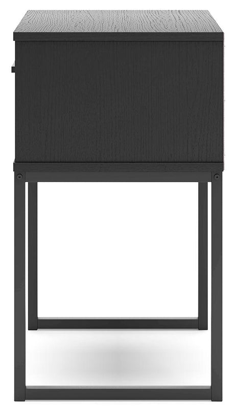 Socalle Black Nightstand by Ashley at Eve Furniture