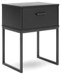 Socalle Black Nightstand by Ashley at Eve Furniture