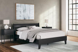 Socalle Black Queen Panel Platform Bed by Ashley at Eve Furniture