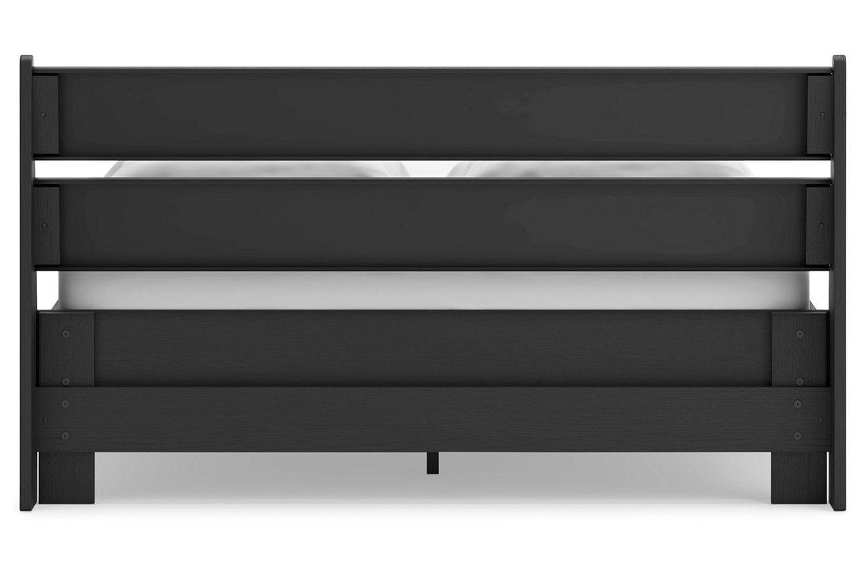 Socalle Black Queen Panel Platform Bed by Ashley at Eve Furniture